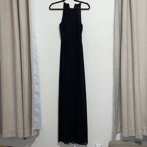 Express High Low See Through Double Slit Dress